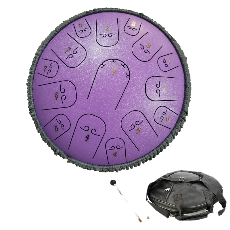 14 Zoll 15-Ton Kohlefaser- und – Musical Instrument Handpan Bewertung und Preis
