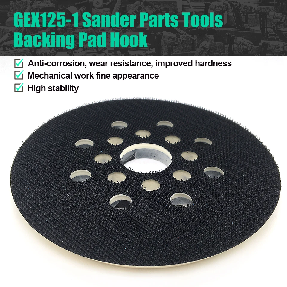 

1pc Rubber Backing Pad Replace For Bosch GEX125-1AE GEX125-1A ROS10 ROS20VS GEX 125-1 A AE Random Orbital Sander Power Tool