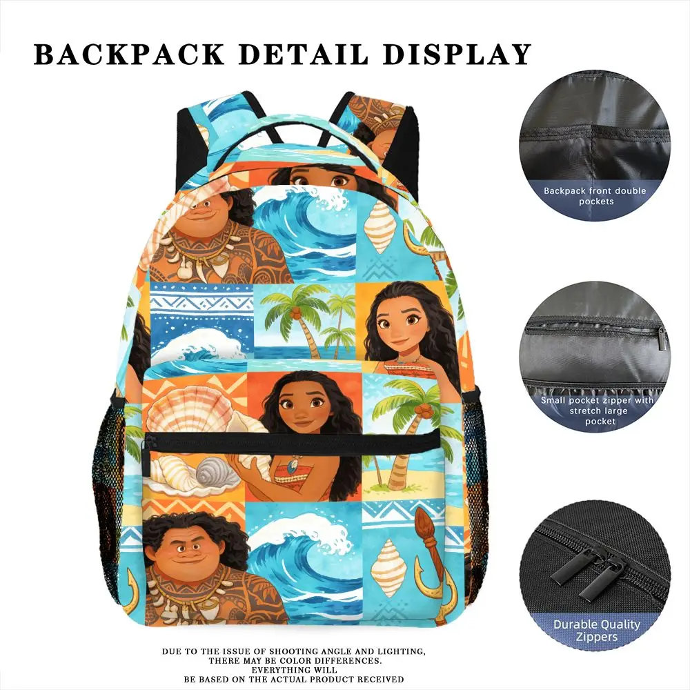 

Рюкзак для компьютера Disney Moana, 1 шт., модный и простой, унисекс, большой вместимости, высококачественный подарок