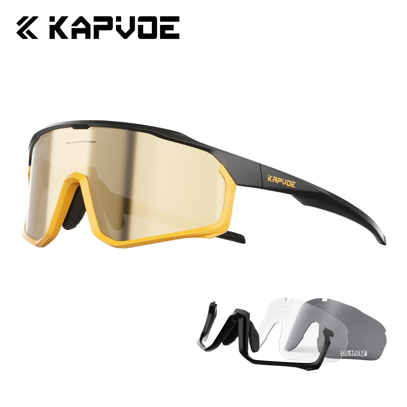 

Kapvoe 3 линзы спортивные солнцезащитные очки велосипедные очки UV400 для мужчин женщин велосипедные очки для бега вождения и рыбалки 1 линза для кемпинга