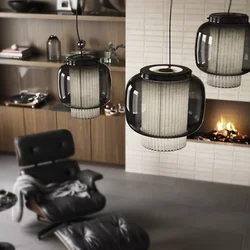 Manila Hanglamp Spaans Ontwerp Handgeblazen Glas Licht Voor Woonkamer Keuken Eiland Verlichting Home Hangende Eetkamer Licht