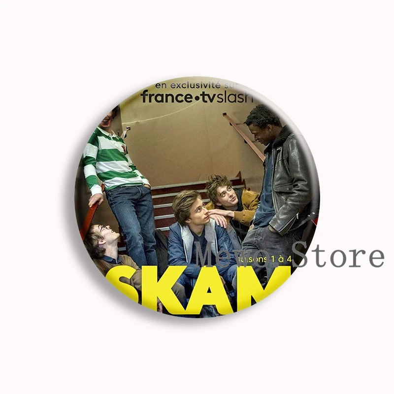Skam france Soft Button Pin Elliot and Lucas Brooches Boys Love Badge Bag Decor Jewelry Fans Collect Lover Friends Gifts