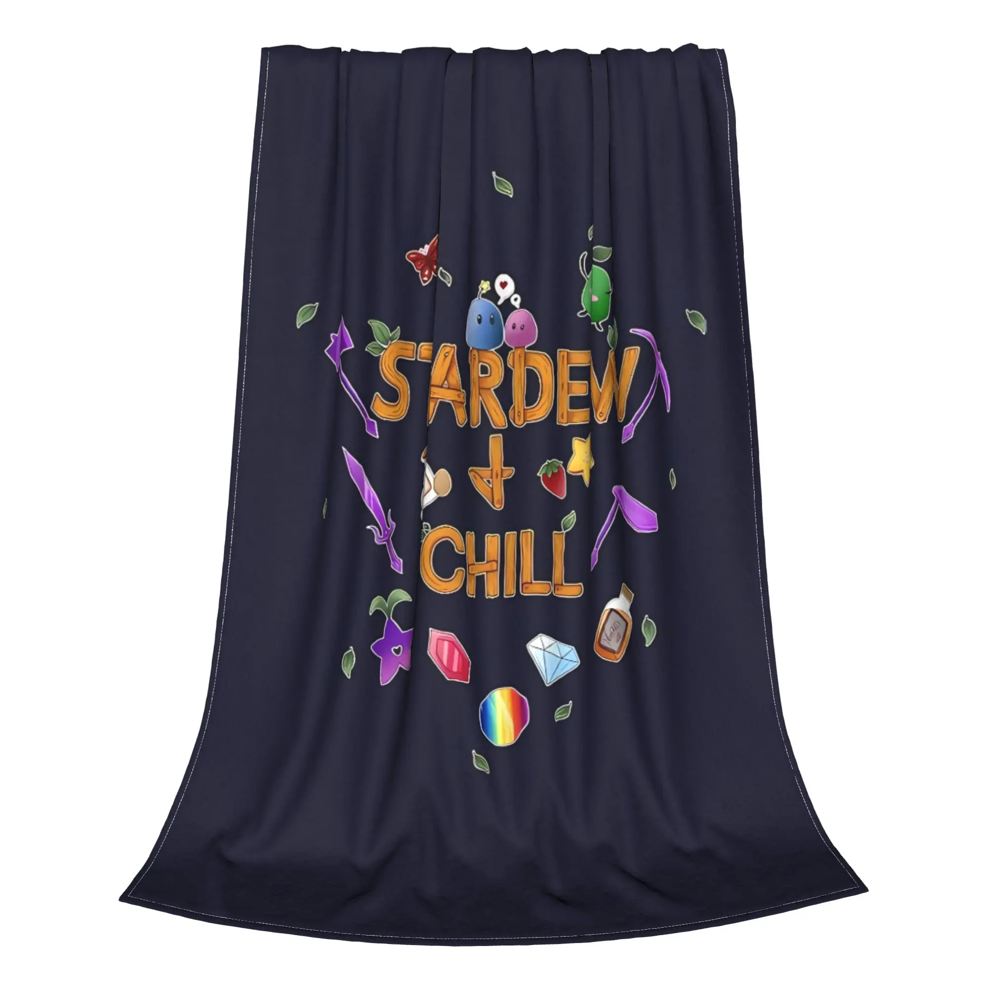 1PC Stardew And Chill Stardew Valley Home Room Decorations Winter Blankets For Adults Bedding Home Interior Sofa Knee