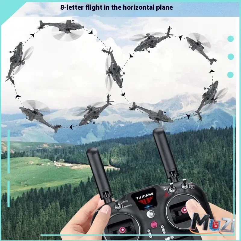 Yuxiang Apache F11S giroscópio de 6 eixos helicóptero RC GPS simulação 3D modelo de helicóptero de controle remoto RHSKY brinquedo adulto menino