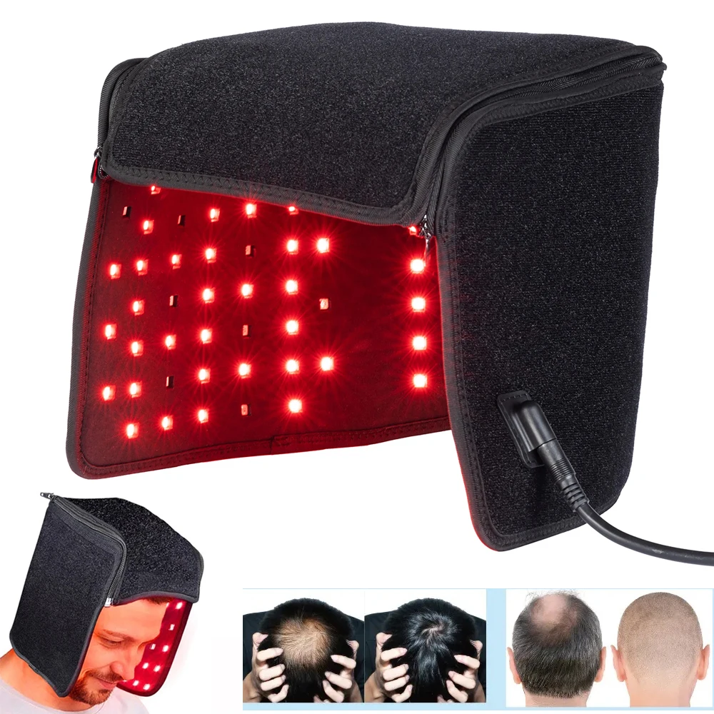 

Red Light for Hair Regrowth Infrared Light Therapy Cap Treatment for Thinning Hair Comb Migraine Relief Cap Anti Hair Loss