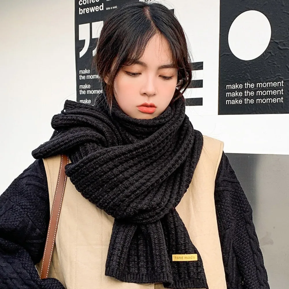 Couple Warm Neck Cover Bib Thermal Neck Warmer Windproof Thickening Knitting Scarf Fashion Skiing Motorcycle Scarf Unisex