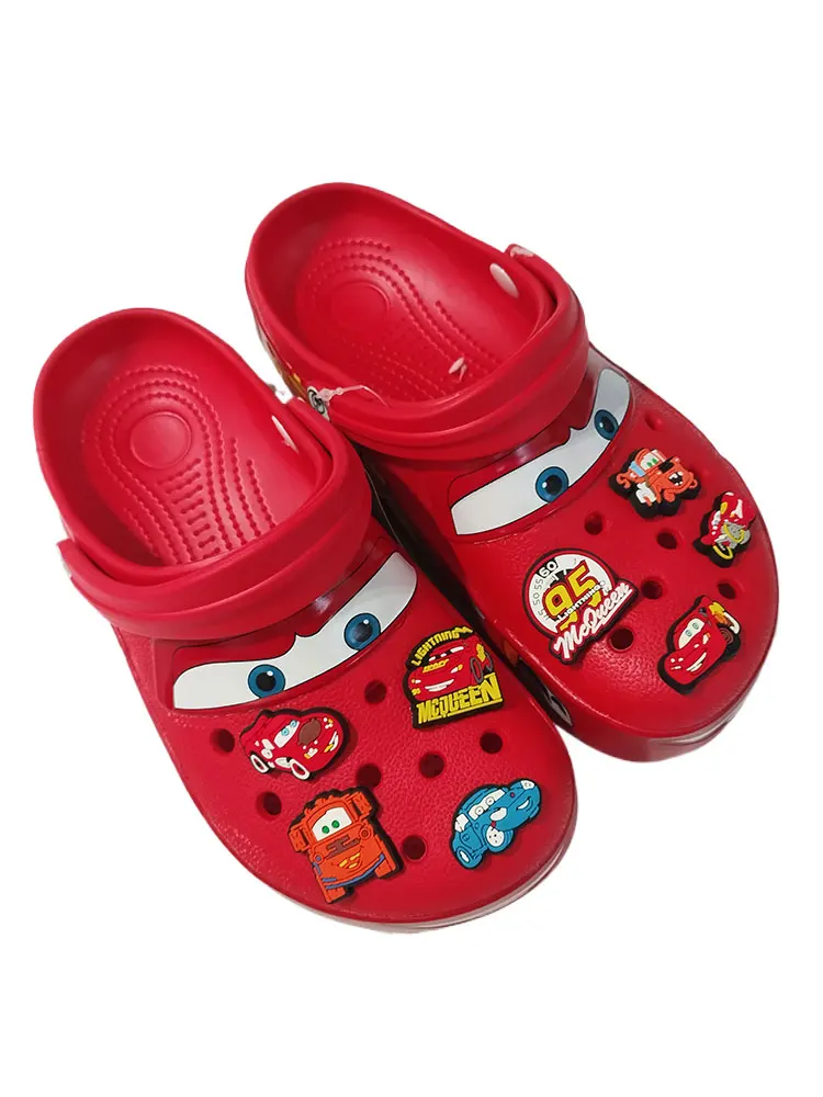Nieuwe McQueen Pix Cartoon Effen Kleur Waterdichte Antislip Outdoor Sandalen Casual Sandalen Volwassen Anime Accessoires - afbeelding 2