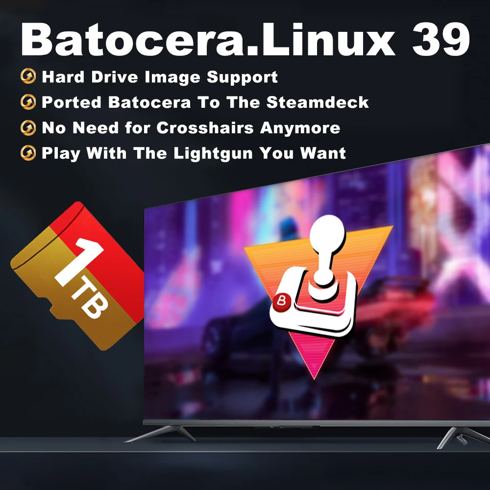 أحدث بطاقة TF لنظام Batocera 39 لسطح البخار/Windows PC/MAC/Win 600 المحمولة مع 61200+ ألعاب لـ PS2/PS1/PSP/MAME وما إلى ذلك