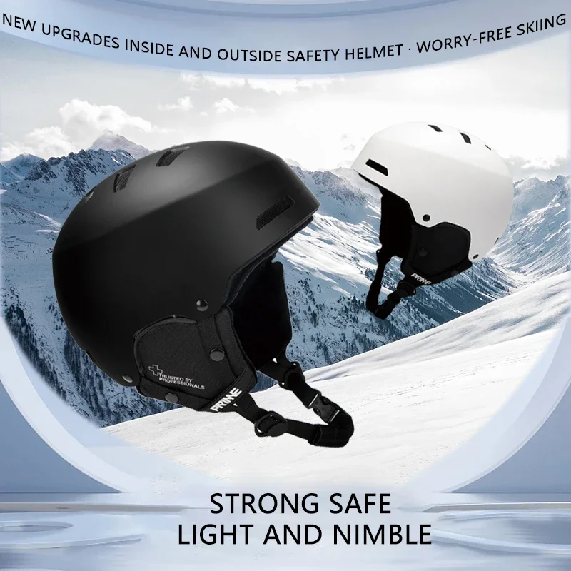 PRIME Ski Helmet Half-covered Anti-impact Skiing Helmet for Adult Men Women Ski Skateboard Snowboard Safety Helmet Female Male