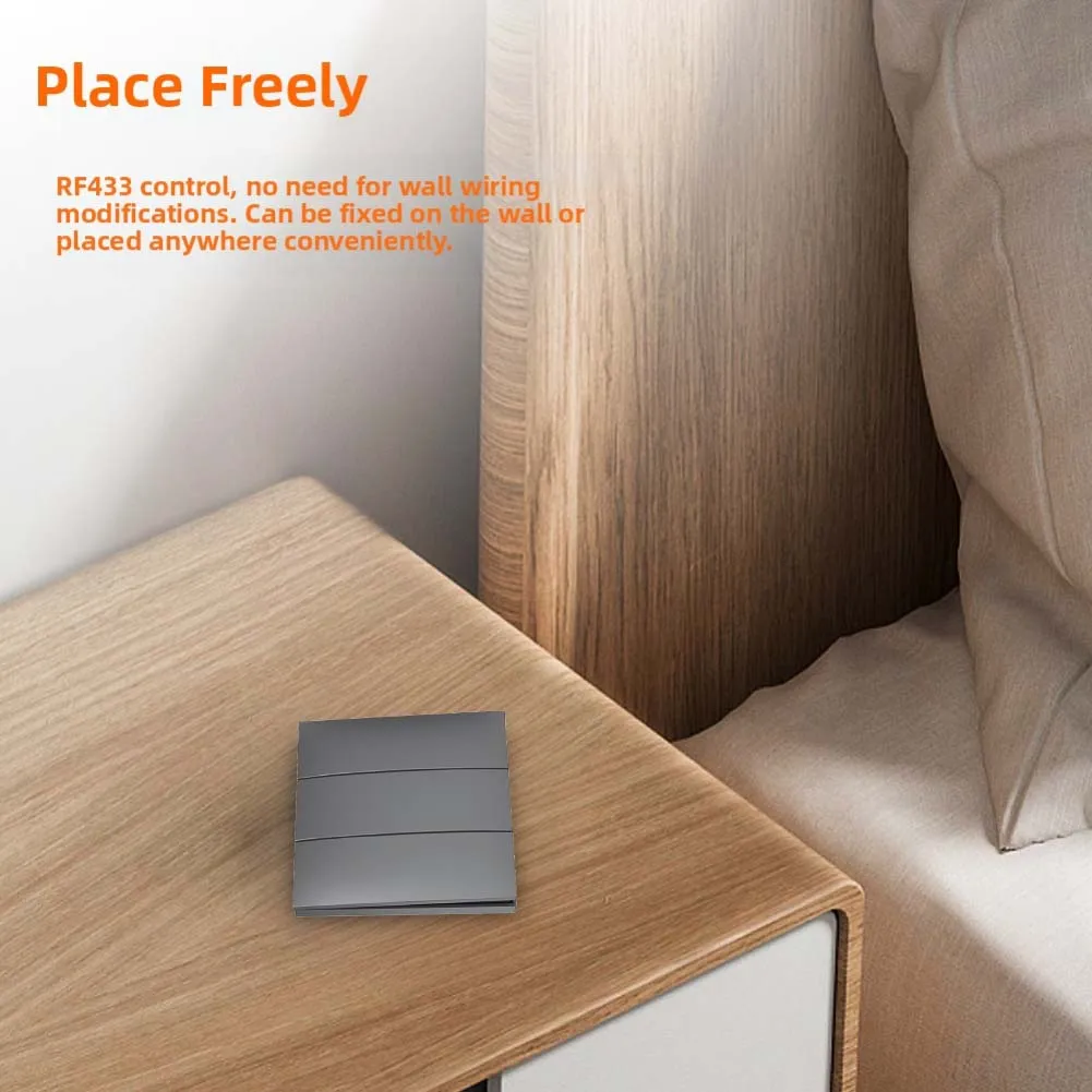 Self Generating Wireless Remote Control Switch Waterproof For Battery Free Light Controller For Home Indoor Outdoor For Lighting