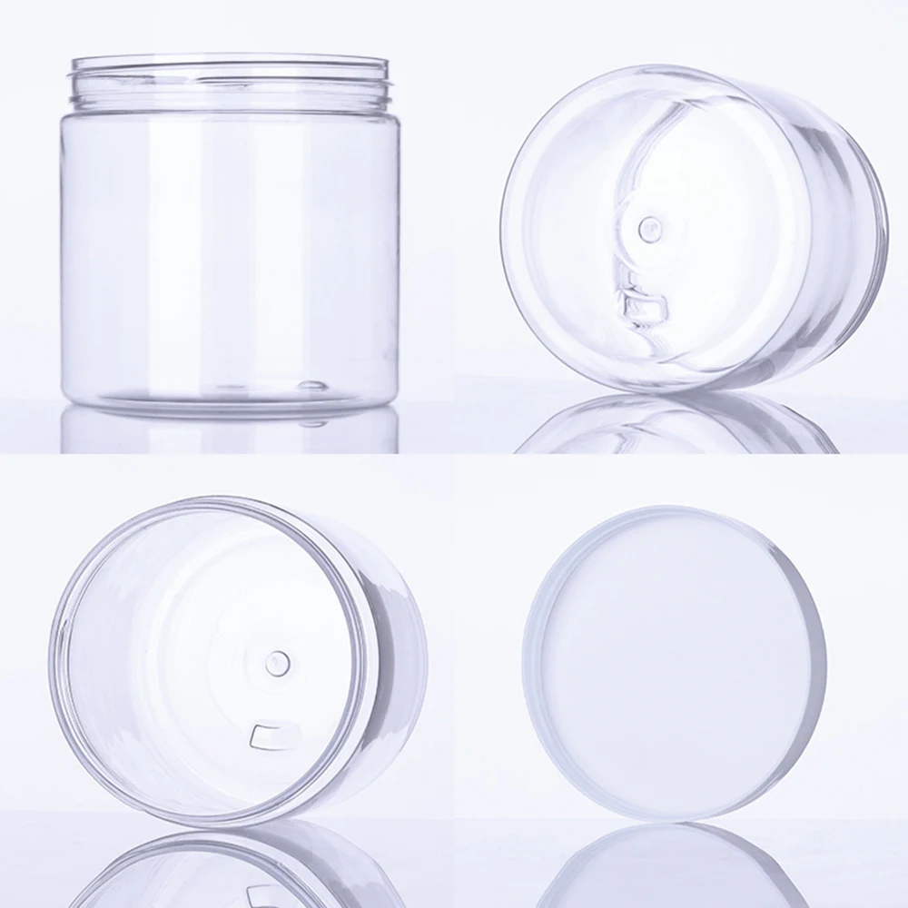 50pcs 5oz- 34oz Clear Food Storage Containers Organization Box Transparent Jars Kitchen Container Keep Fresh Organizer Seal Lids