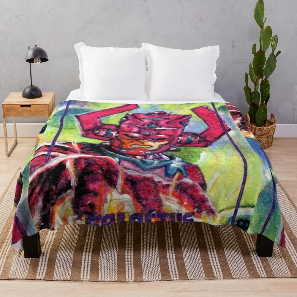 

Galactus, World Eater Throw Blanket Moving Nap bed plaid Blankets