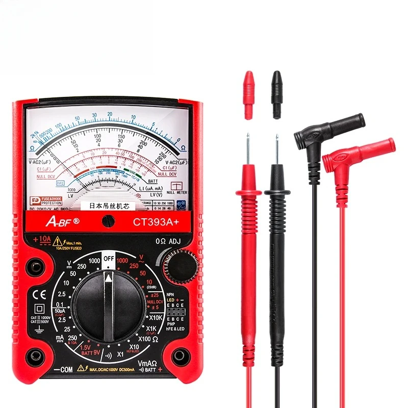 CT391A /392A /393A  Pointer Type Multimeter Analog Multimetro Precision Electrician Mechanical Anmeter Voltmeter