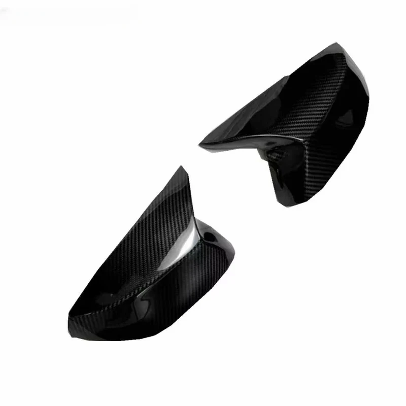 

High Quality Black Glossy Rearview Mirror Cover With Cow Horn Style Suitable for G37 Rearview Mirror Cover