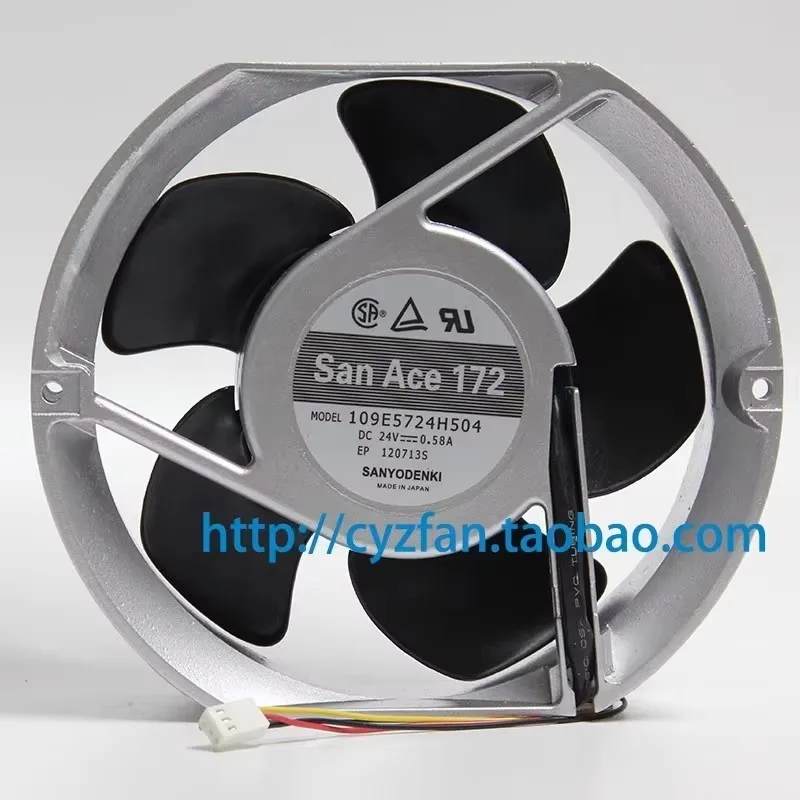 

Original 109E5724H504/501/507/509/510/512 24V 0.58A 17CM 172 *150 * 51 Aluminum Frame Frequency converter Cooling Fan