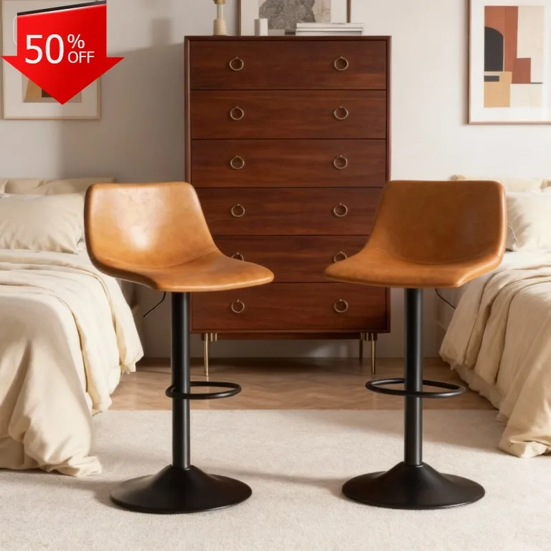 

White Rotating Stools Swivel Stool High Stools Kitchen Hoker Transparent Chaise Rose Crіsla Japandi Furniture Armchairs Barstool