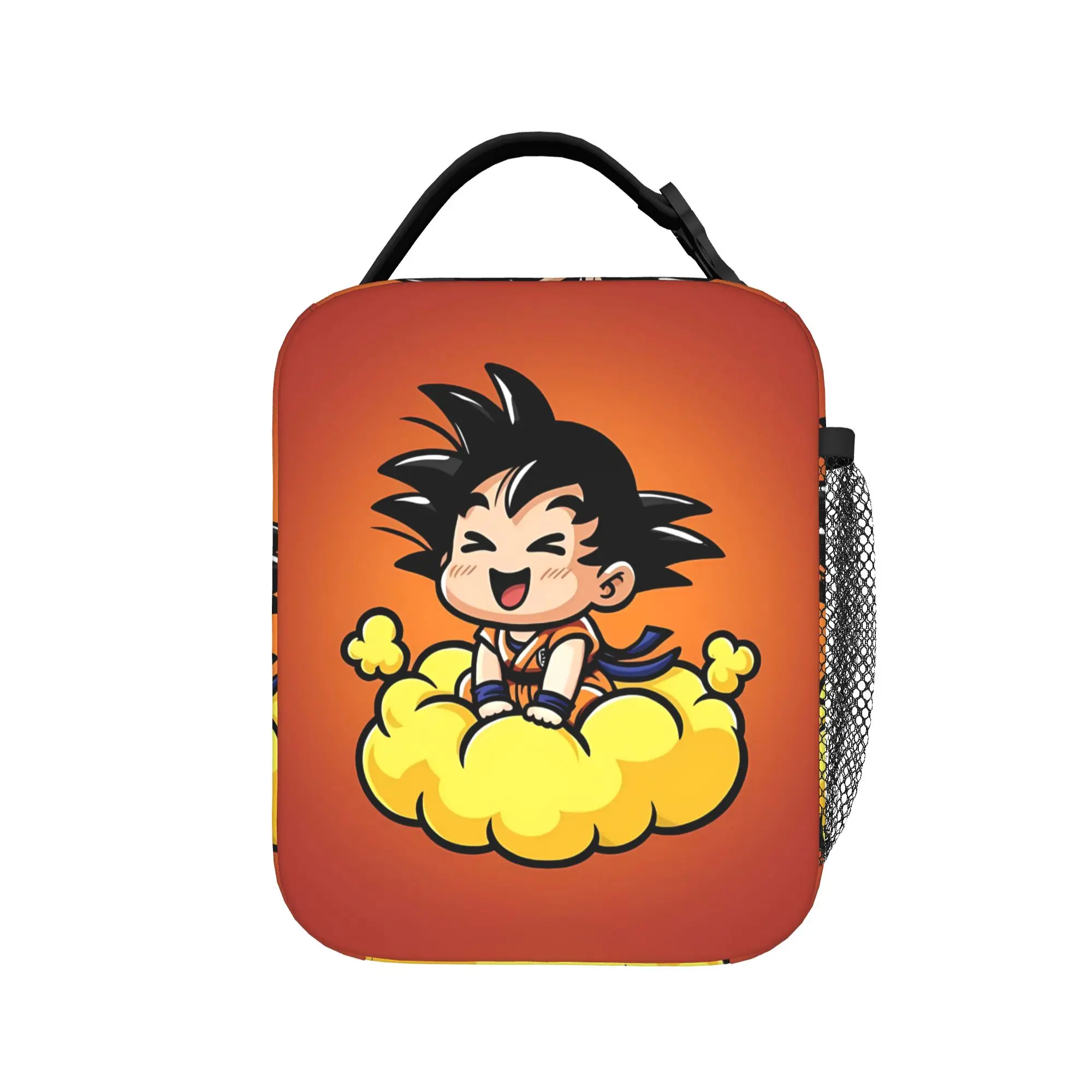 Lunch Bag Z-Family Group Dragon Ball Outdoor Picnic Lunch Box For Girl Boy  Casual Portable Zipper Print Cooler Bag