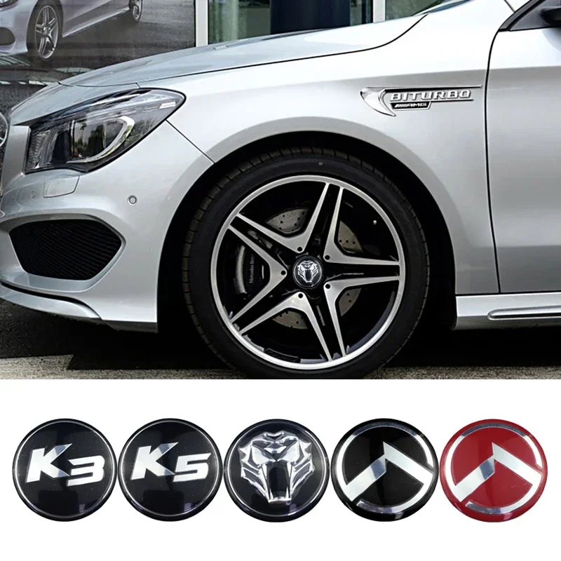 56mm Modified Car Wheel Center Emblem Hub Caps Stickers For KIA K3 K5 Sportage R Rio Soul Carens Optima Forte Pregio Cerato