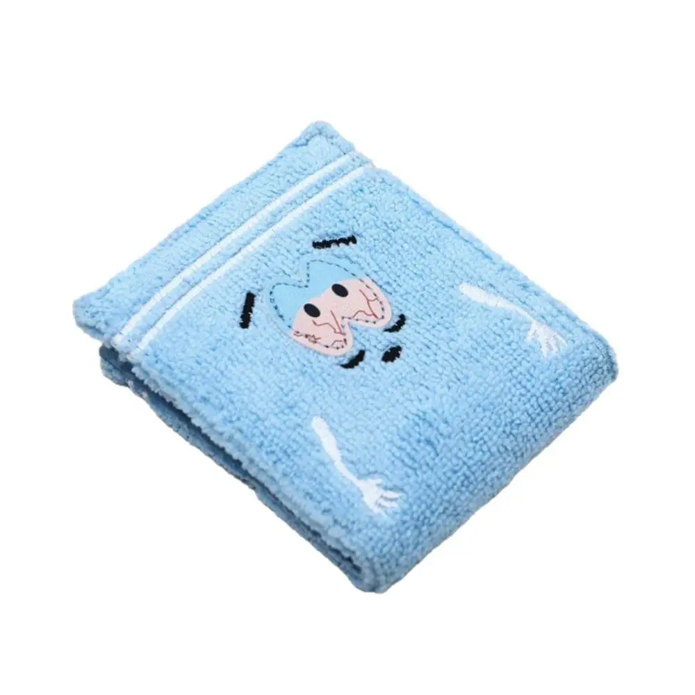 

Новый синий женский короткий кошелек с вышивкой, полотенце, тканевый складной кошелек из искусственной кожи, сумка для денег, студенческая