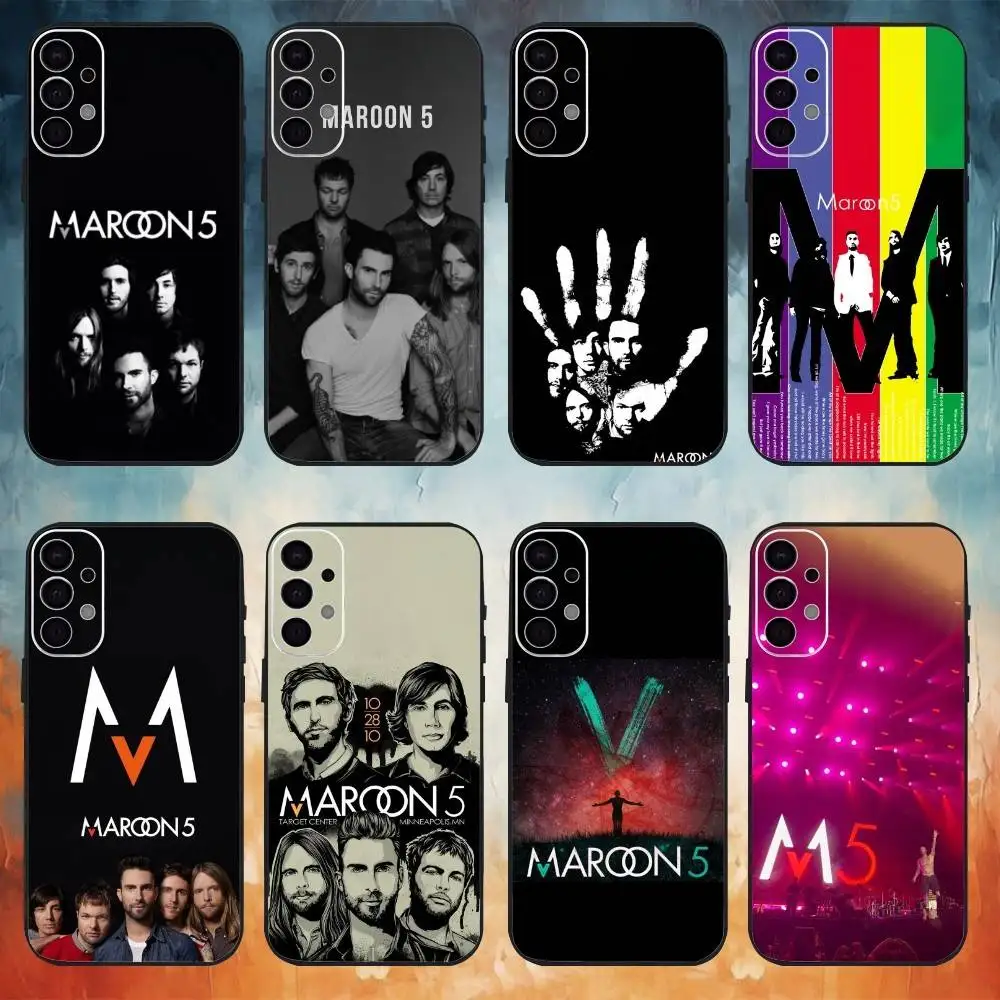 

Band M-Maroon 5 Phone Case For Samsung S25,S24,S21,S22,S23,S30,Ultra,S20,Plus,Fe,Lite Black Shell