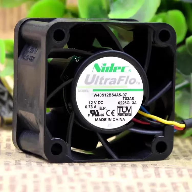 Free shipping original 4028 12V 0.73A 4CM violent boost cooling fan W40S12BS4A5-07