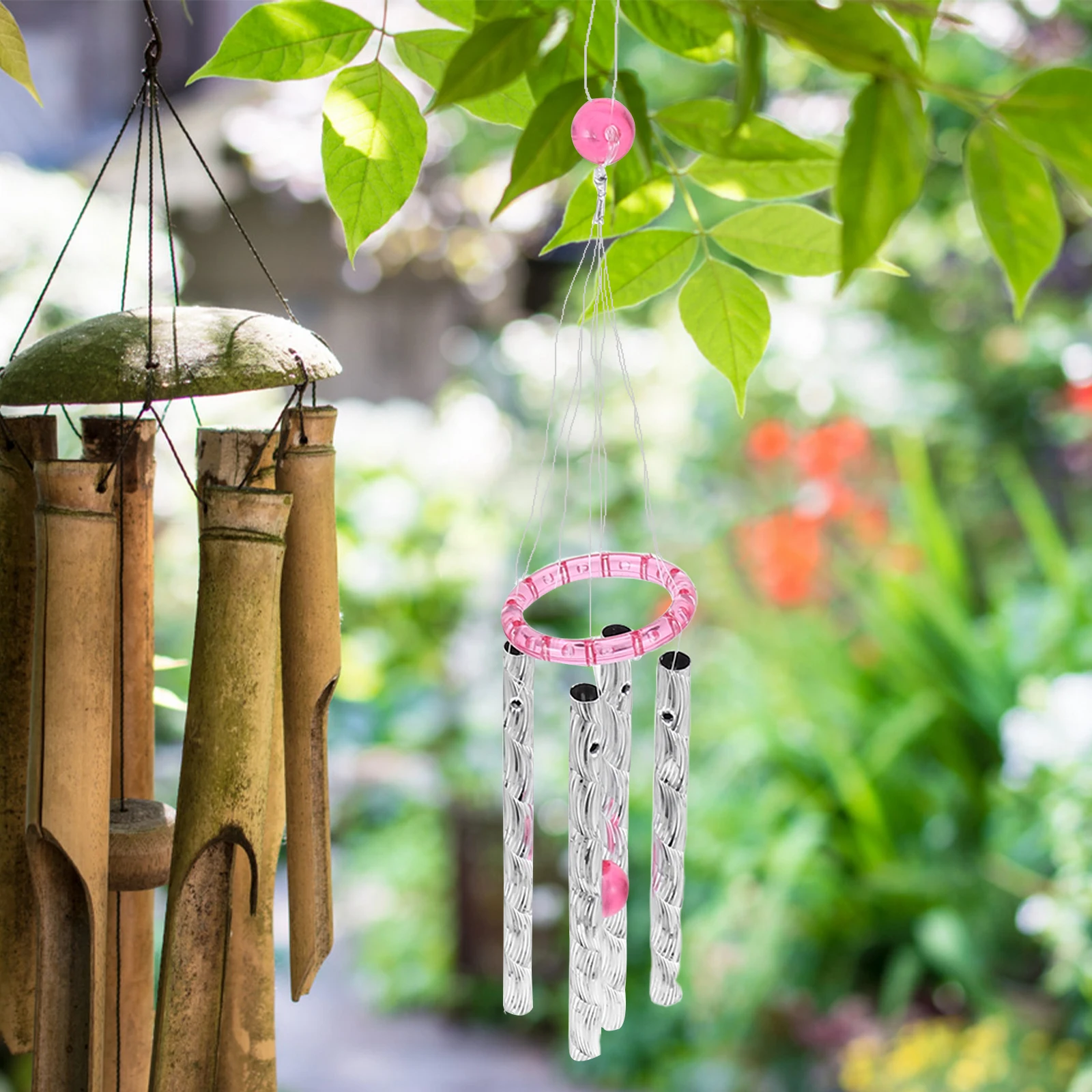 

Prethreaded Wind Chime Tubes DIY Kit Replacement Parts Handmade Pendant Decoration Crafts Supplies for Garden Patio Home Easy