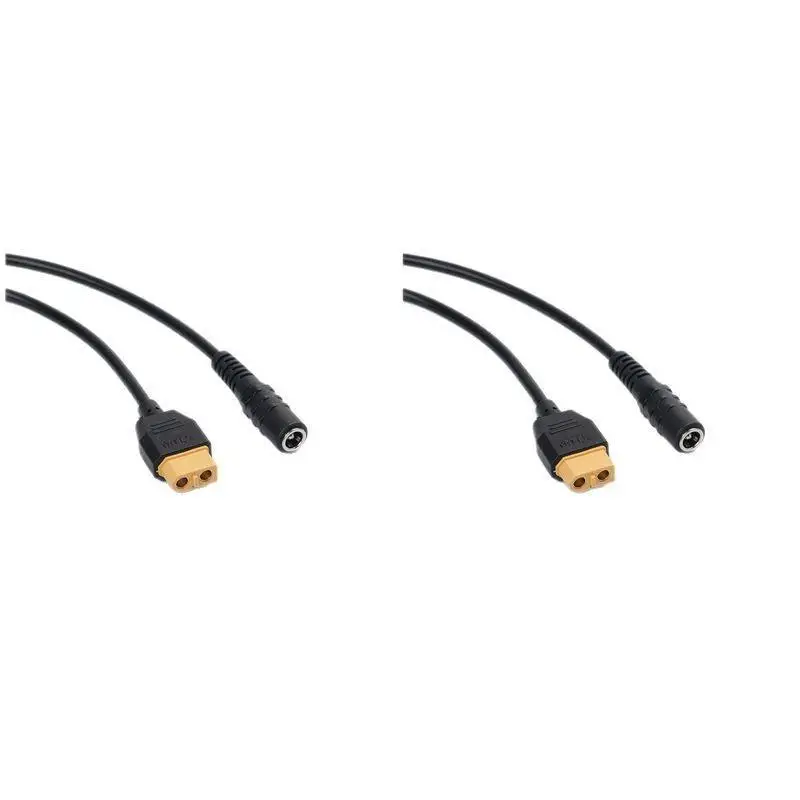XT60 Female to DC5525 DC5521 Power Cable 20AWG 20A High Current Durable Wire for RC Drone Battery Charging