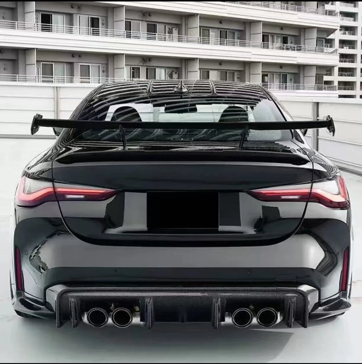 For BMW M4 G82 G83 2020+ Upgrade 3D Style Dry Carbon Fiber Rear Lip Rear Corner Rear Diffuser