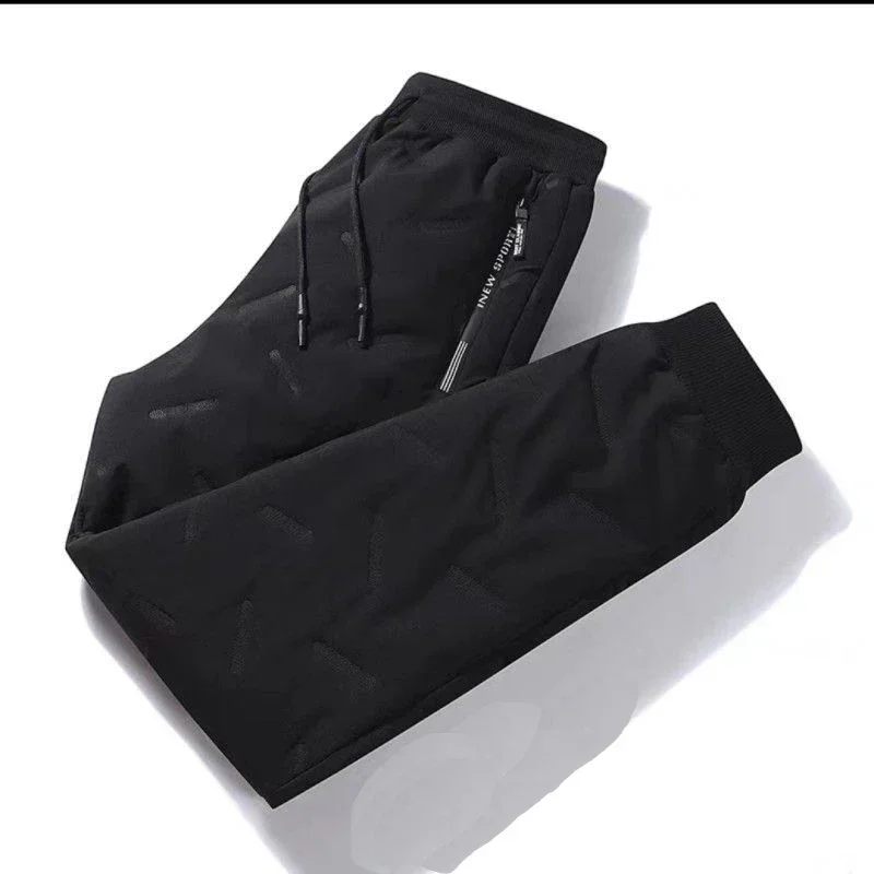 2023 Winter New Thick Men's Pants Warm Pants Wearing Extra Thick Waterproof and Cold Resistant Externally