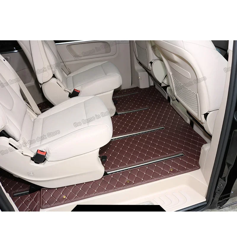 leather car floor mats for mercedes benz v class Valente Vito Metris w447 2014 2020 2019 2018 2017 2021 2022 carpet v260 v220