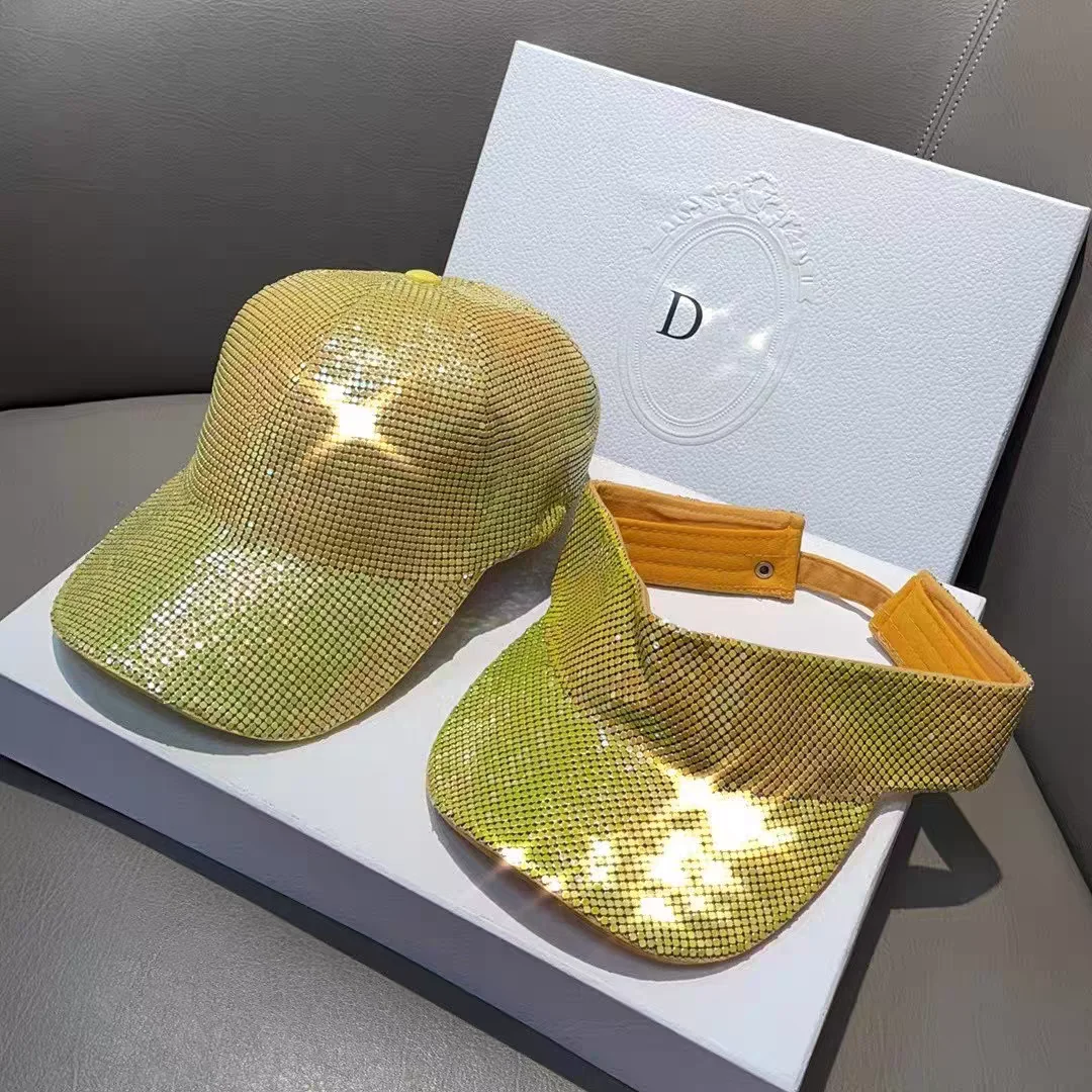 Super flash rhinestone baseball cap blingbling empty top hat spring and summer luxury women\'s hat fashion baseball cap кепка му