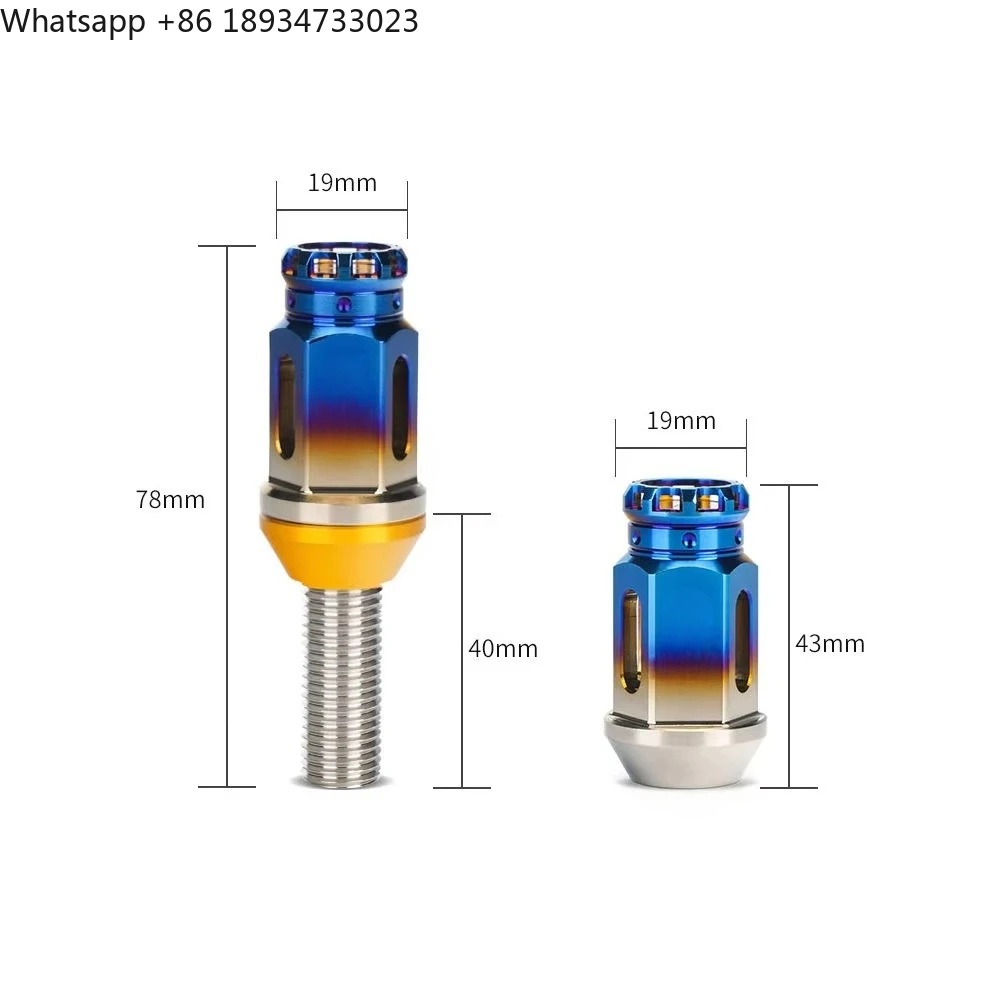 

Горячая распродажа: Колесные болты и гайки из титанового сплава TC4 для всех автомобильных дисков