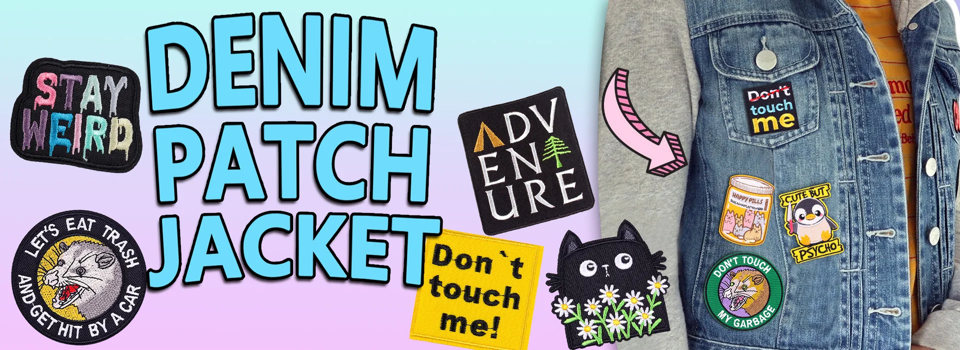 Schwarzer Aufnäher mit Slogan zum Aufbügeln für Kleidung, DIY-Stickerei-Applikation, Bügelbare Aufnäher, DIY-Bügelsticker, Abzeichen – Detail 1