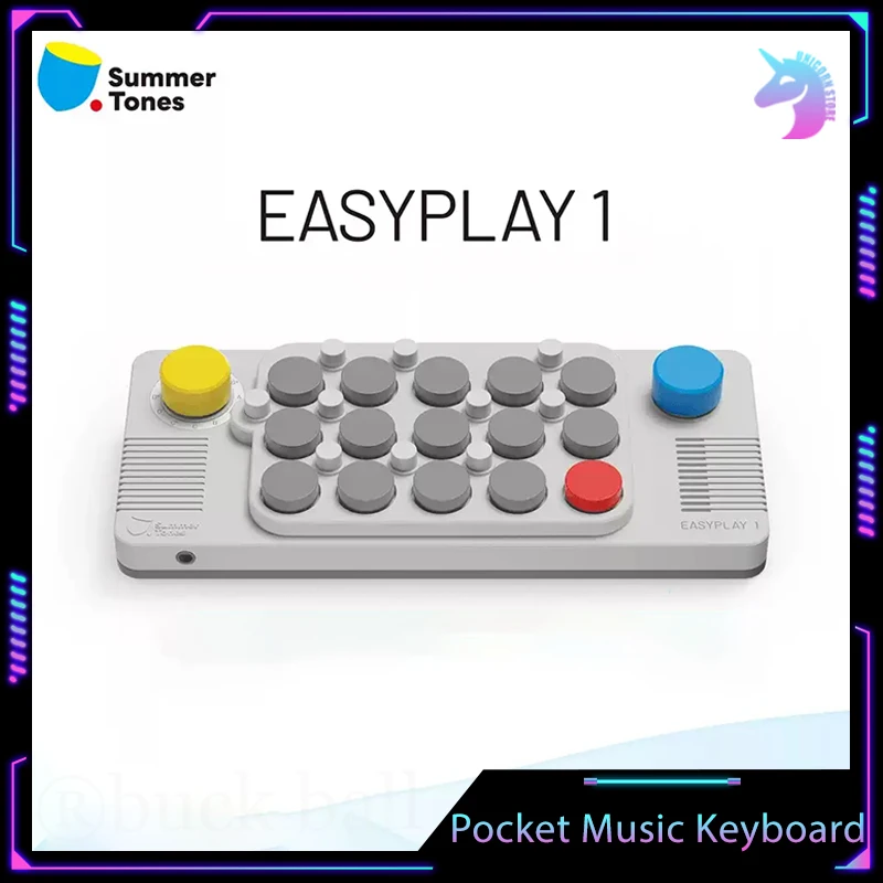 

Easyplay карманная клавиатура, мини портативные музыкальные клавиатуры, орган 1600 мАч, миди-пианино, игрушка с упрощенной музыкальной картой, детские подарки