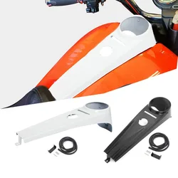 For Harley Softail Deluxe FLSTN/I 2011 -2017 Motorcycle Accessories Stretched Fuel Tank Dash Panel Console Cover Black white