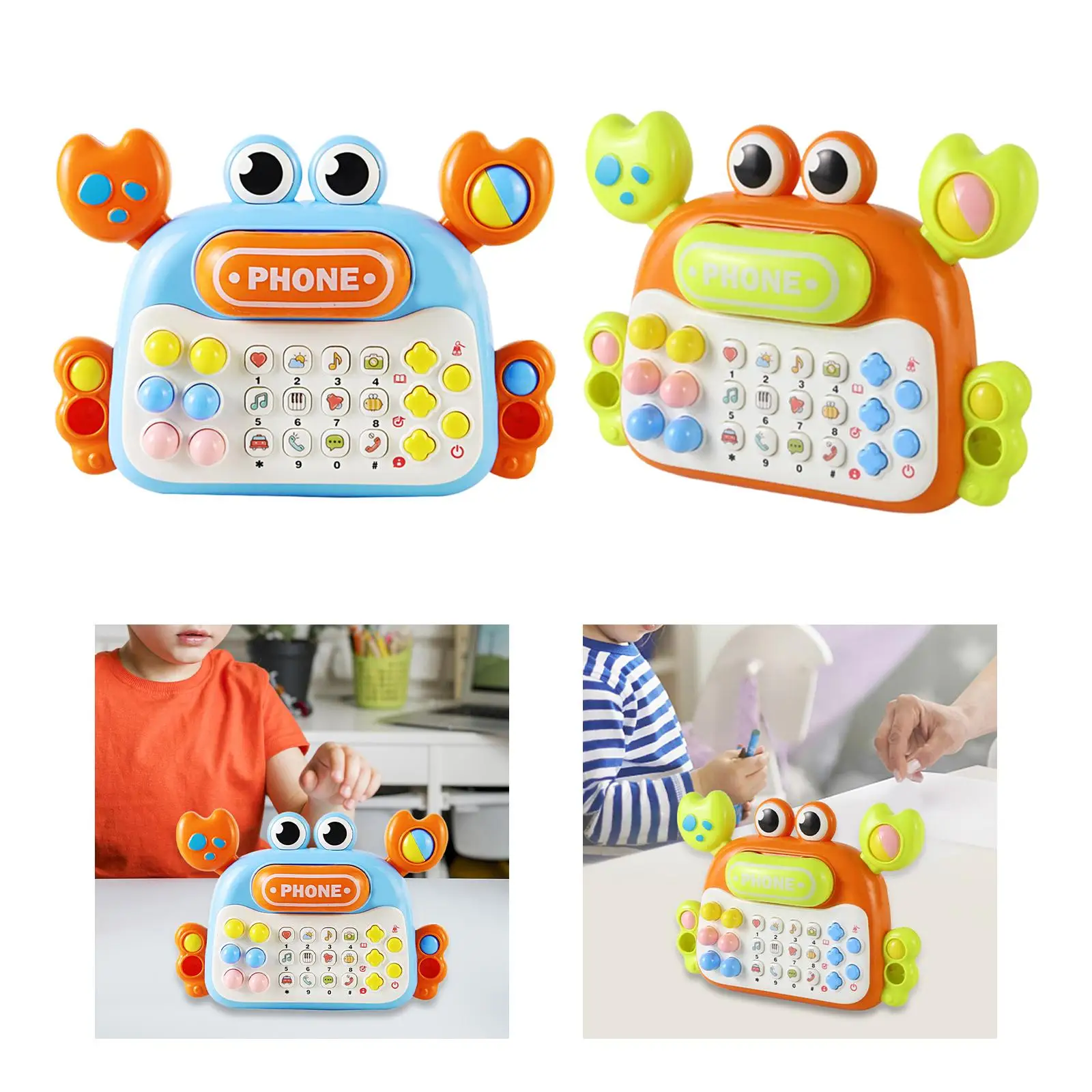 Baby Musical Toy Light Multifunctional Musical Baby Toy Phone for Toddlers Girl