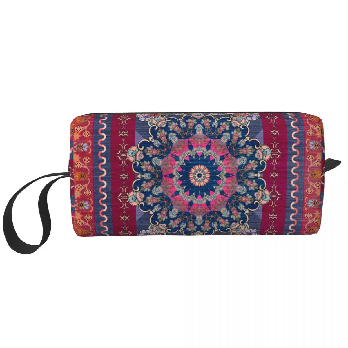 Antique Persian Rug Makeup Bag Women Travel Cosmetic Organizer Kawaii Bohemia Ethnic Tribal Carpet Storage Toiletry Bags