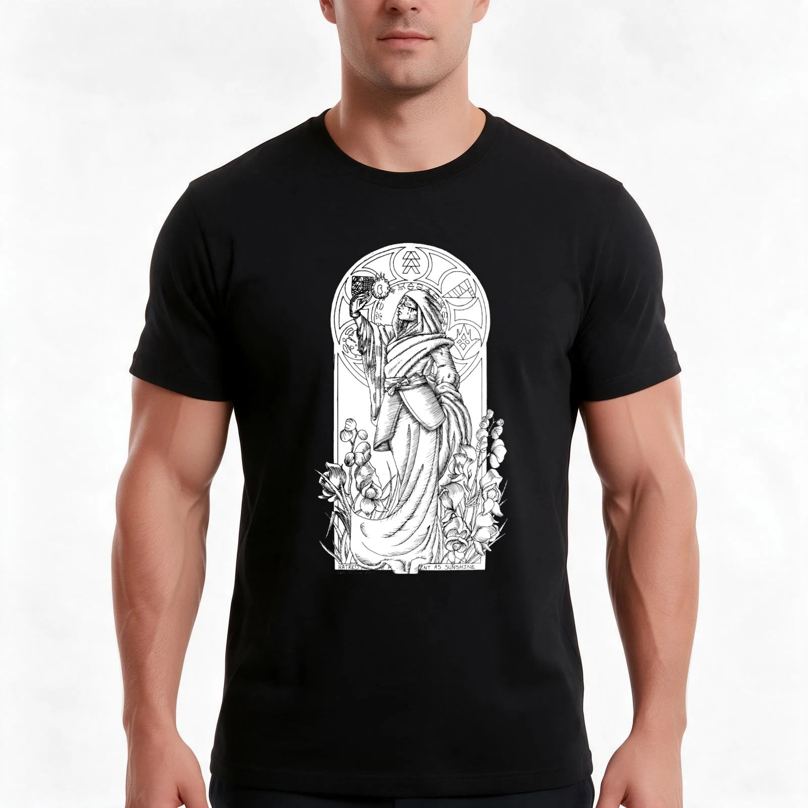 Eris Morn T-Shirt, Summer Casual Cotton Tee, Oversized Streetwear Tops, Vintage Graphic Print, Loose Fit Short Sleeve