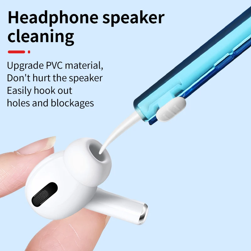 LUXIANZI 5Pcs 휴대 전화 충전 포트 먼지 청소 브러시 ​​아이폰 삼성 Xiaomi Huwei 이어폰 방진 클리너 도구