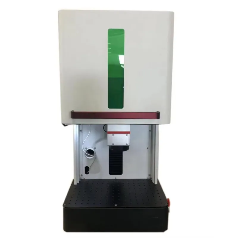 2025Safety Enclosed Mopa Fiber Marking Machine For Stainless Steel Metals Engraving Machine 20W 30W 50W