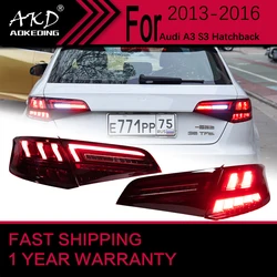 Car Lights for Audi A3 S3 Hatchback LED Tail Light 2013-2016 A3 Rear Stop Lamp Brake Signal DRL Reverse Automotive Accessories