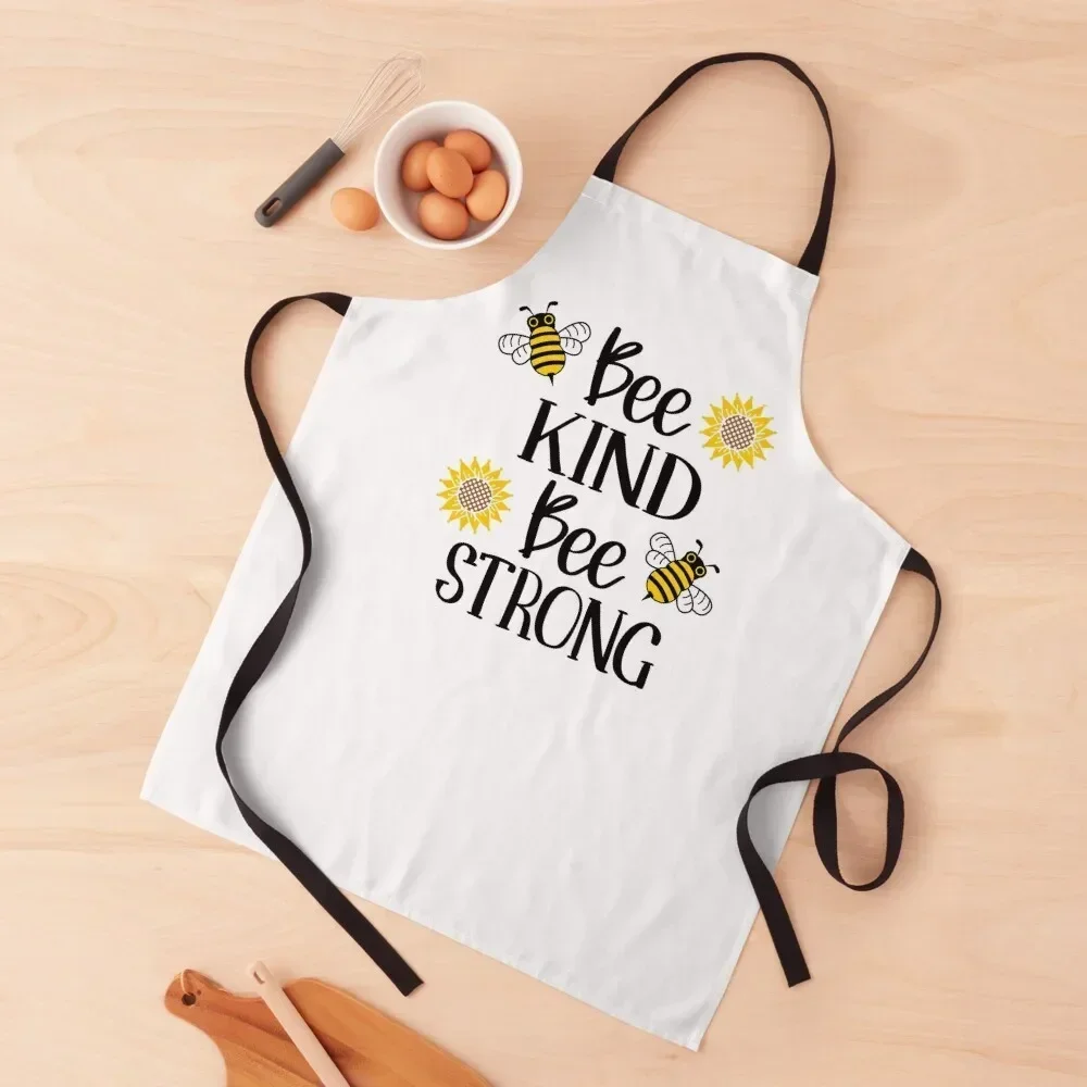 

Bee kind bee strong Apron Kitchen Utensils Chef Uniform For Women Kitchen Apron