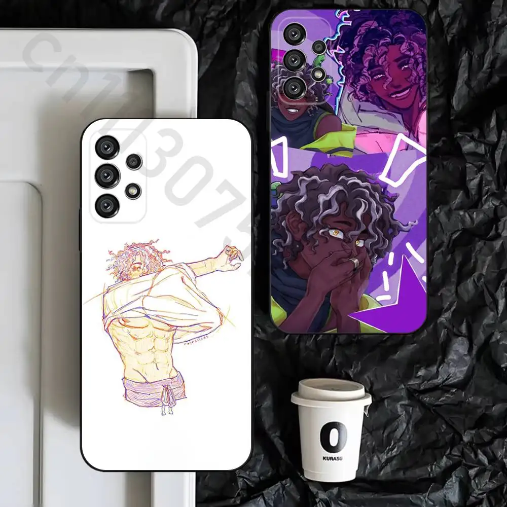 Micah Yujin E-ERROR143  Phone Case for Samsung S25 S24 S23 FE S22 S21 S20 FE plus Ultra Black soft shell