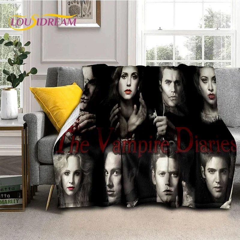 3D Latest The Vampire Diaries Damon Salvatore Soft Flannel Blankets,Throw Blanket Comfortable Blanket for Beds Sofa Home Bedroom