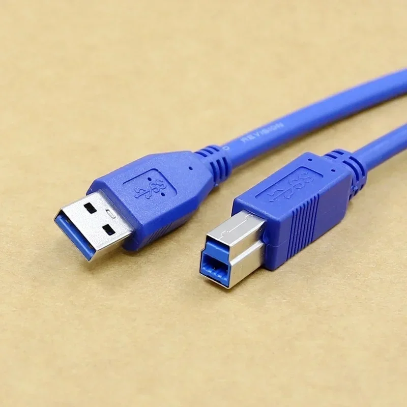 Kabel Printer Usb3.0 A Male B Male Printer HDD-BOX CD-ROM Usb3.0 Data Line Wire A To B Male USB 3.0 USB3 kabel Cetak