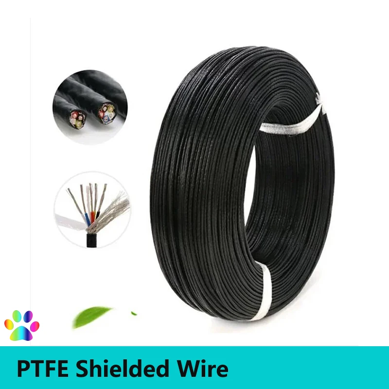 1/2/5/10m PTFE Shielded Wire 1 2 3 4 5 6Cores High Purity OFC Copper Tinned FEP Insulation 0.3/0.5/0.75/1/1.5mm AFPF Signal Line