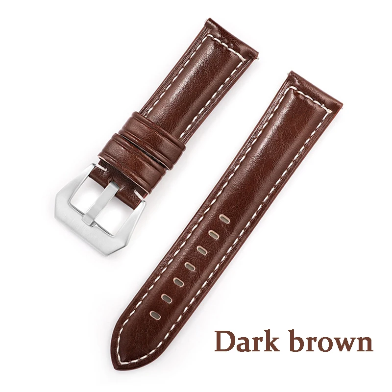 UTHAI B11 Watch Band Faux Leather High Quality 18 20 22 24mm Watch Strap Accessories Vintage Oil Wax Leather Bracelet