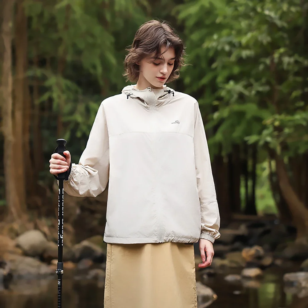 OhSunny Vestes de randonnée unisexes, coupe-vent rafraîchissant à séchage rapide UPF50 + pour femmes et hommes, veste de soleil légère et pliable pour l'extérieur d'été