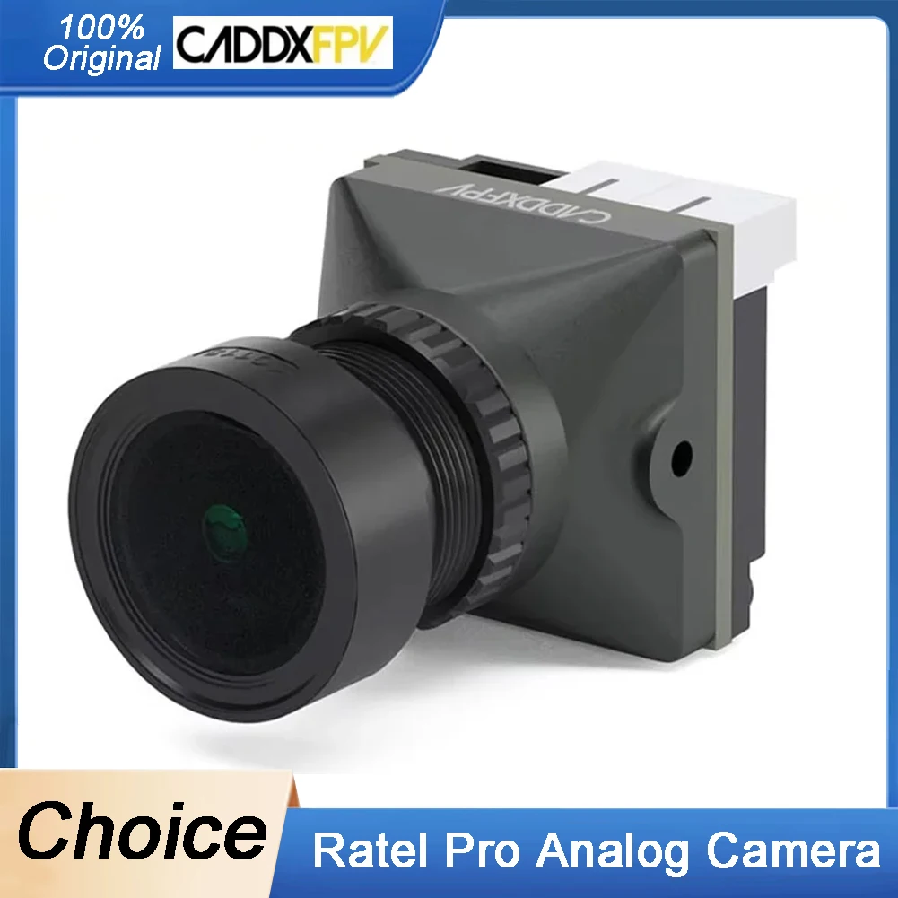 

CADDX Ratel Pro 1500TVL FPV Camera | 9.5g Ultra Light Starlight Night Vision 160° FOV WDR CMOS | NTSC/PAL for RC Racing Drone