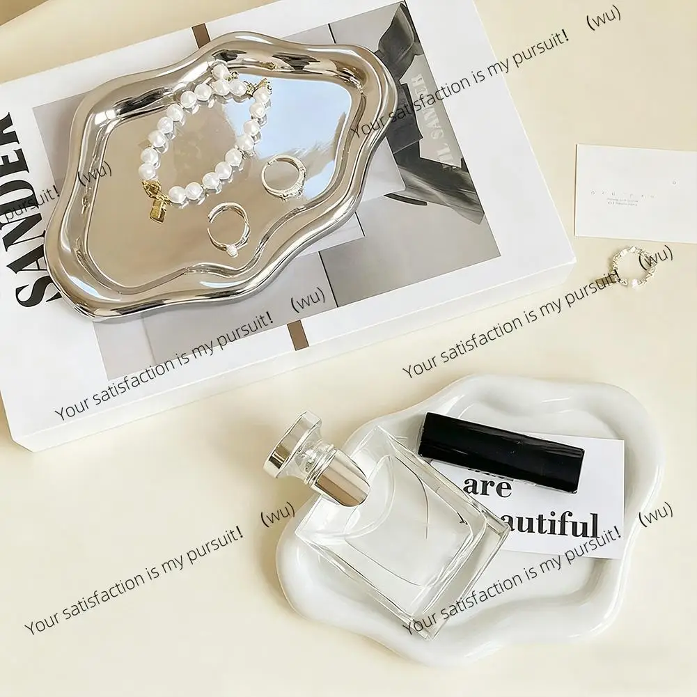 ZOCI-Simple Stylish Cloud Ceramic Jewelry Storage Tray Jewelry Earrings Display Desktop Ornaments Gifts For Friends